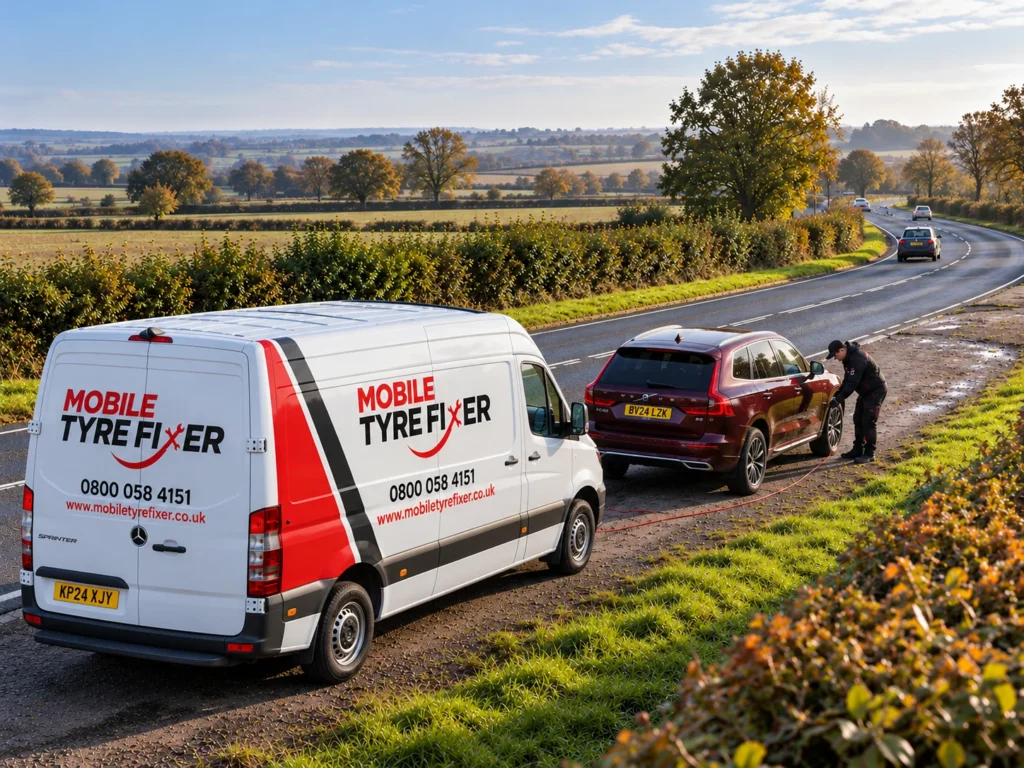 Mobile Tyre Fitting in Rushden
